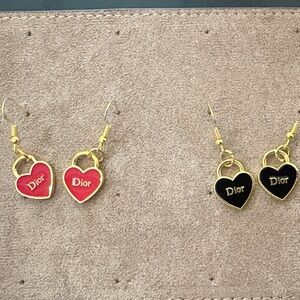 Zipper pulls Dior upcycled to a pair of Gold Tone earrings